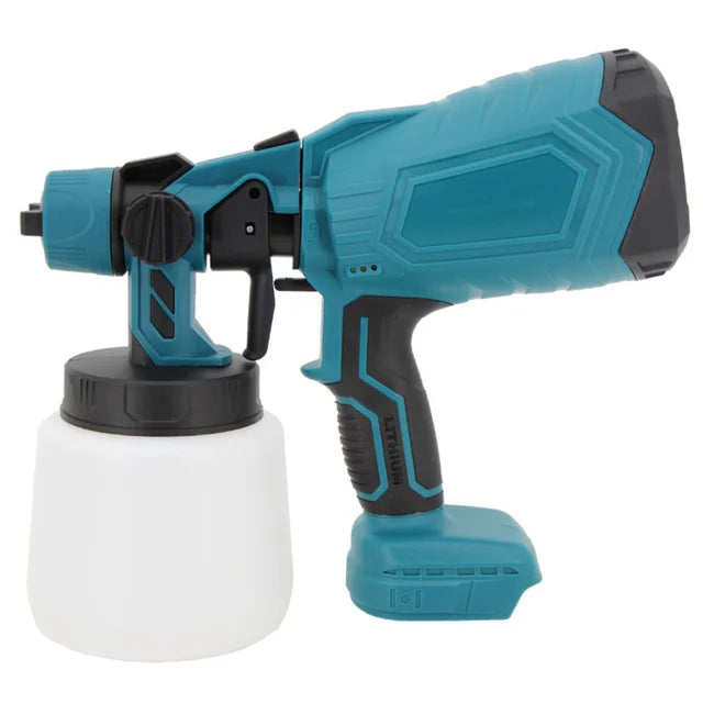 1000ML Electric Spray Gun High Power Cordless Paint Sprayer HVLP Auto Furniture Steel Coating Airbrush For Makita 21V Battery